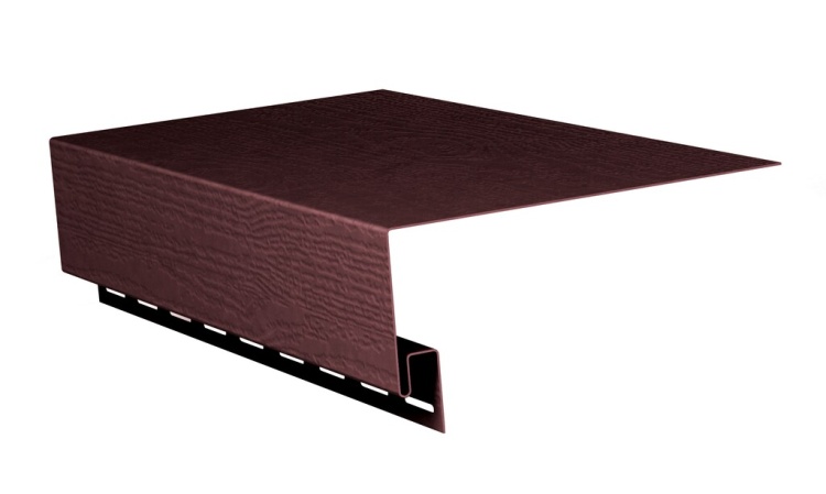 Планка околооконная Grand Line, коричневая, 3м