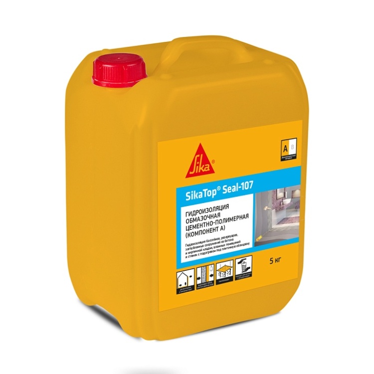 Гидроизоляция SikaTopSeal-107 компонент А, полимерная жидкость