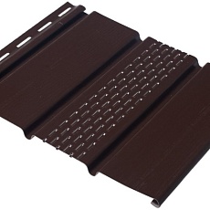 Дёке STANDARD Софит центральная перфорация  (Каштан) 3000*305мм / 0,92м2